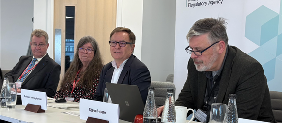 (Left to right) Rob Lowe (Vice-Chair of the BP Commission), Anna-Maria Brady (Chair of the BP Commission), Professor Anthony Harnden (Chair of the MHRA, Guest), and Steve Hoare (Secretary and Scientific Director of the BP Commission).